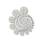 Szablon Kołowy Koh-I-Noor 0.8-2.5mm / 1-40mm zewn.
