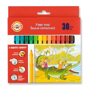 Flamastry 30 kol. Koh-I-Noor Karton