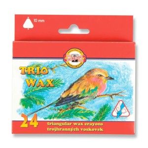 Kredki Świecowe Jumbo 24 kol. Koh-I-Noor Trio Wax 