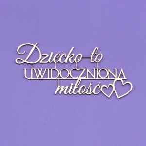 Tekturka Napis - Dziecko to... Crafty Moly 