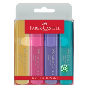 Zakreślacze Zestaw Pastel Faber-Castell 4 kol.