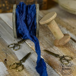 Wstążka Old Fashion Ribbon Niebieski Ciemny 