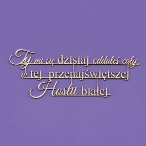 Tekturka Napis -  Ty mi się dzisiaj .. Crafty Moly
