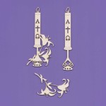 Tekturka Chrzest Zestaw 12 Crafty Moly