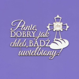 Tekturka Napis - Panie Dobry jak  ... Crafty Moly