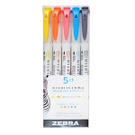 Zestaw Brush Mildliner Zebra Friendly 5 kol.