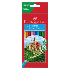 Kredki Ołówkowe Faber-Castell 12 kol. Zamek