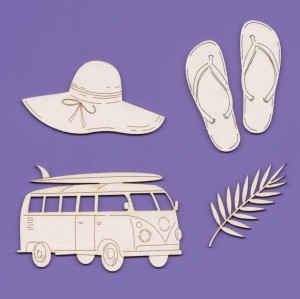 Tekturka Tropical Summer Zestaw 03 Crafty Moly