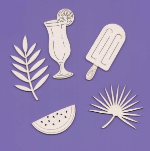 Tekturka Tropical Summer Zestaw 04 Crafty Moly