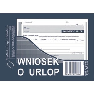 Druk A6 Wniosek o Udzielenie Urlopu MiP 