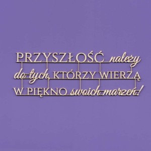 Tekturka Napis - Przyszłość należy Crafty Moly 