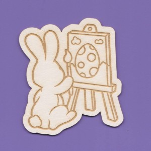 Tekturka Wielkanoc 23 Crafty Moly Królik i Obraz