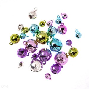 Ozdoba Metalowa DP Craft Dzwoneczki Kolorowe 26szt.