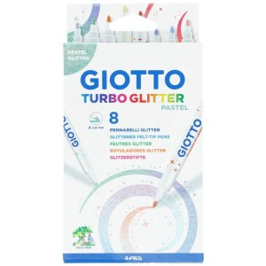 Flamastry Brokatowe 8 kol. Pastel Giotto