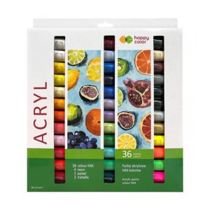 Farby Akrylowe Happy Color 36 kol. 12ml 
