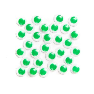 Naklejki Oczy Zielone 8mm DP Craft Kids a'36