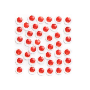 Naklejki Oczy Czerwone 8mm DP Craft Kids a'36