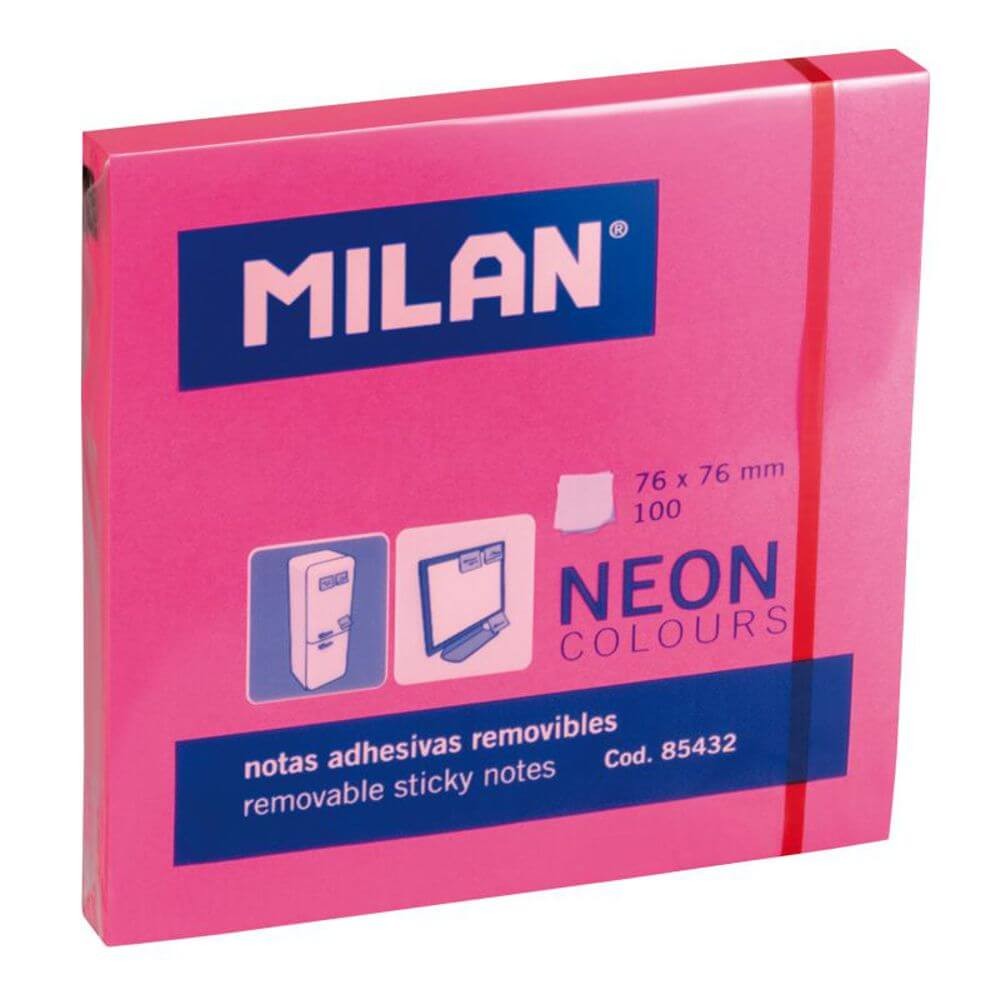 85432 Karteczki samoprz. 76x76mm Milan Róż a'100.jpg