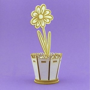 Tekturka 3D Kwiatek w Doniczce Crafty Moly 