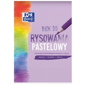 Blok Rysunkowy Kolor Pastel A4/10 100 g/m2 Oxford