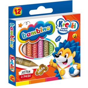 Kredki Bezdrzewne St.Majewski Bambino 12 kol.