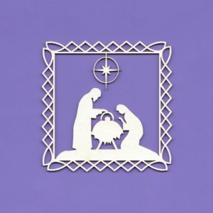 Tekturka Ramka Świąteczna Święta Rodzina Crafty Moly 