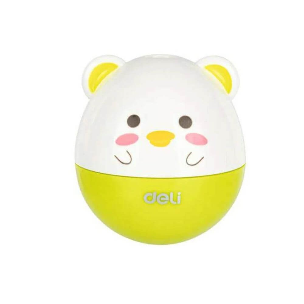0522 GREEN Temperówka plast. Deli Animals Zielona 1.jpg