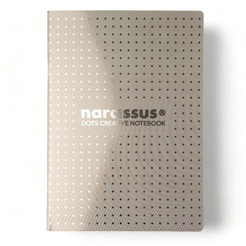 54323 Zeszyt Kropki A5 56 UV Narcissus Szary.jpg