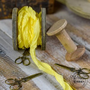 Wstążka Old Fashion Ribbon Żółty