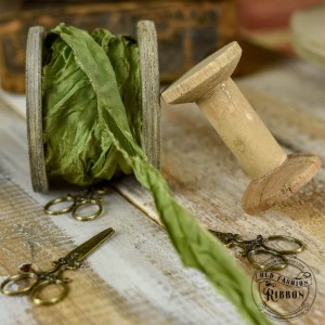 Wstążka Old Fashion Ribbon Oliwka Ciemna