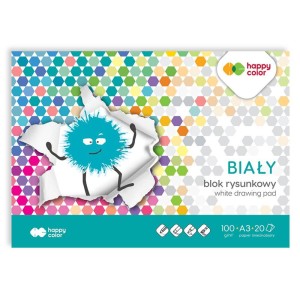 Blok Rysunkowy Biały A3/20 100g/m2 Happy Color