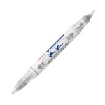 Marker Olejowy Zebra Mckie EF Srebrny Dwustronny