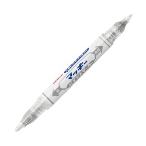 Marker Olejowy Zebra Mckie EF Srebrny Dwustronny