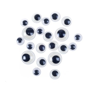 Naklejki Oczy Czarne Świecące DP Craft Kids a'20