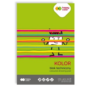 Blok Techniczny Kolorowy A3/10 170g/m2 Happy Color