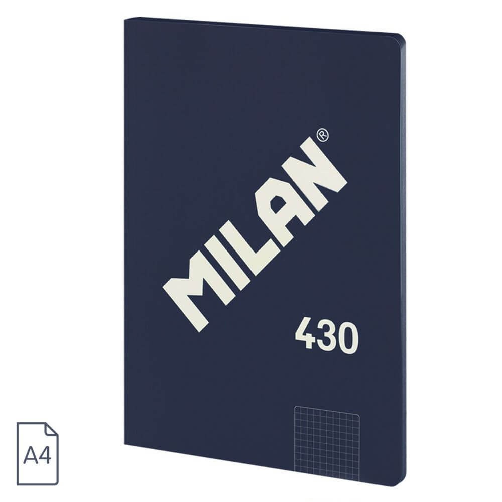 57243G48B Zeszyt Kratka A4 48 Milan Granatowy.jpg