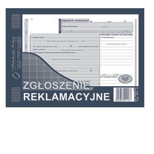 Druk A5 Zgłoszenie reklamacyjne MiP