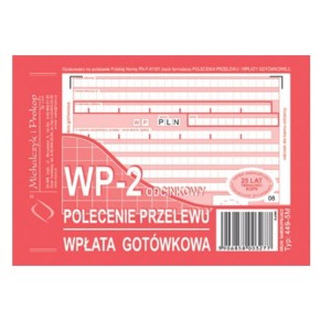 Druk A6 Polecenie Przelewu 1+1 MiP