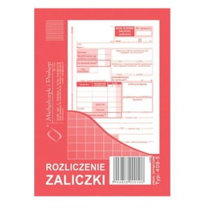 Druk A6 Rozliczenie Zaliczki MiP
