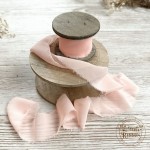 Wstążka Old Fashion Ribbon Szyfon Peach