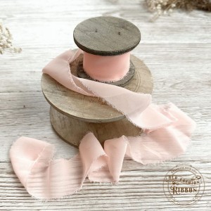 Wstążka Old Fashion Ribbon Szyfon Peach