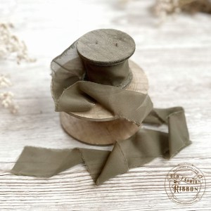 Wstążka Old Fashion Ribbon Szyfon Vintage Beż