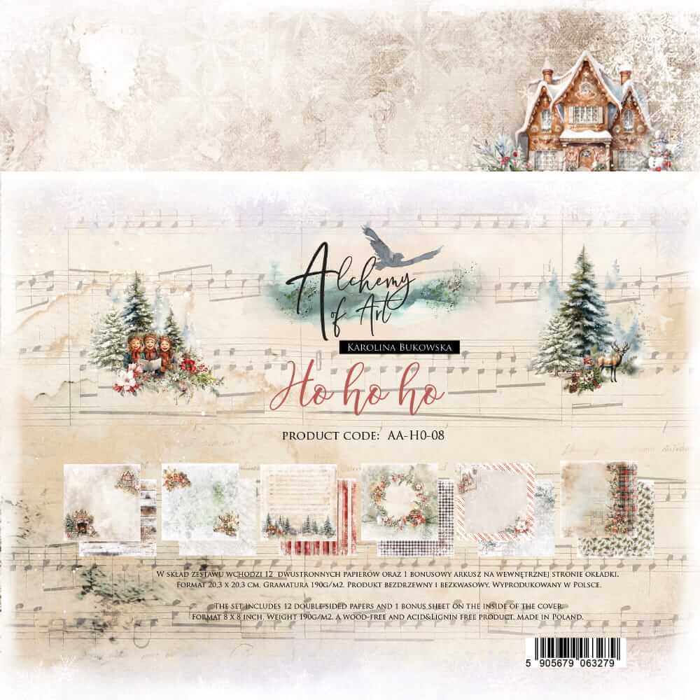 AA-HO-08_4 Zestaw Papierów 8x8 Alchemy First Ho Ho Ho.jpg