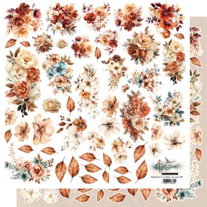 Papier 12x12" Alchemy In Autumn Colors Wycinanka 