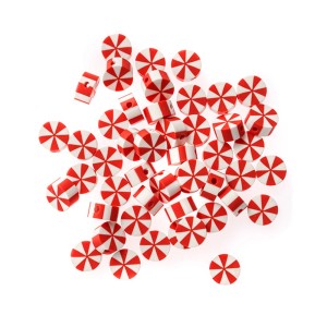 Koraliki DP Craft Cukierki Świąteczne 1cm a'48