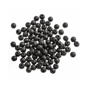 Koraliki DP Craft Drewniane Czerń Mat 10mm