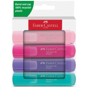 Zakreślacze Zestaw Pastel Faber-Castell 4 kol.