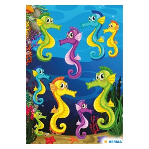 Naklejki Herma Magic Koniki Morskie Neon