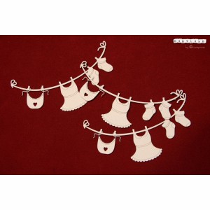 Tekturka Girlanda Girl Babyland Scrapiniec 