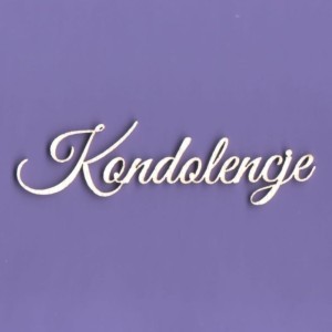 Tekturka Napis - Kondolencje Crafty Moly 